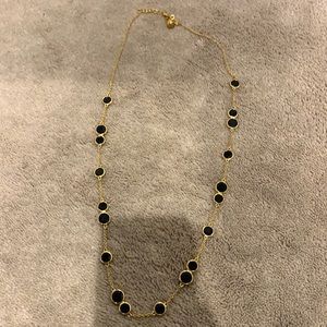 Kate Spade black and gold necklace